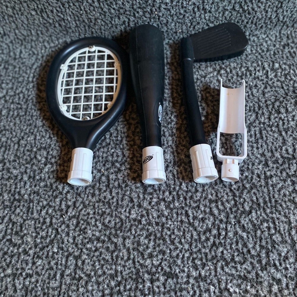 Nerf Black and White Sports Controller Accessory Pack